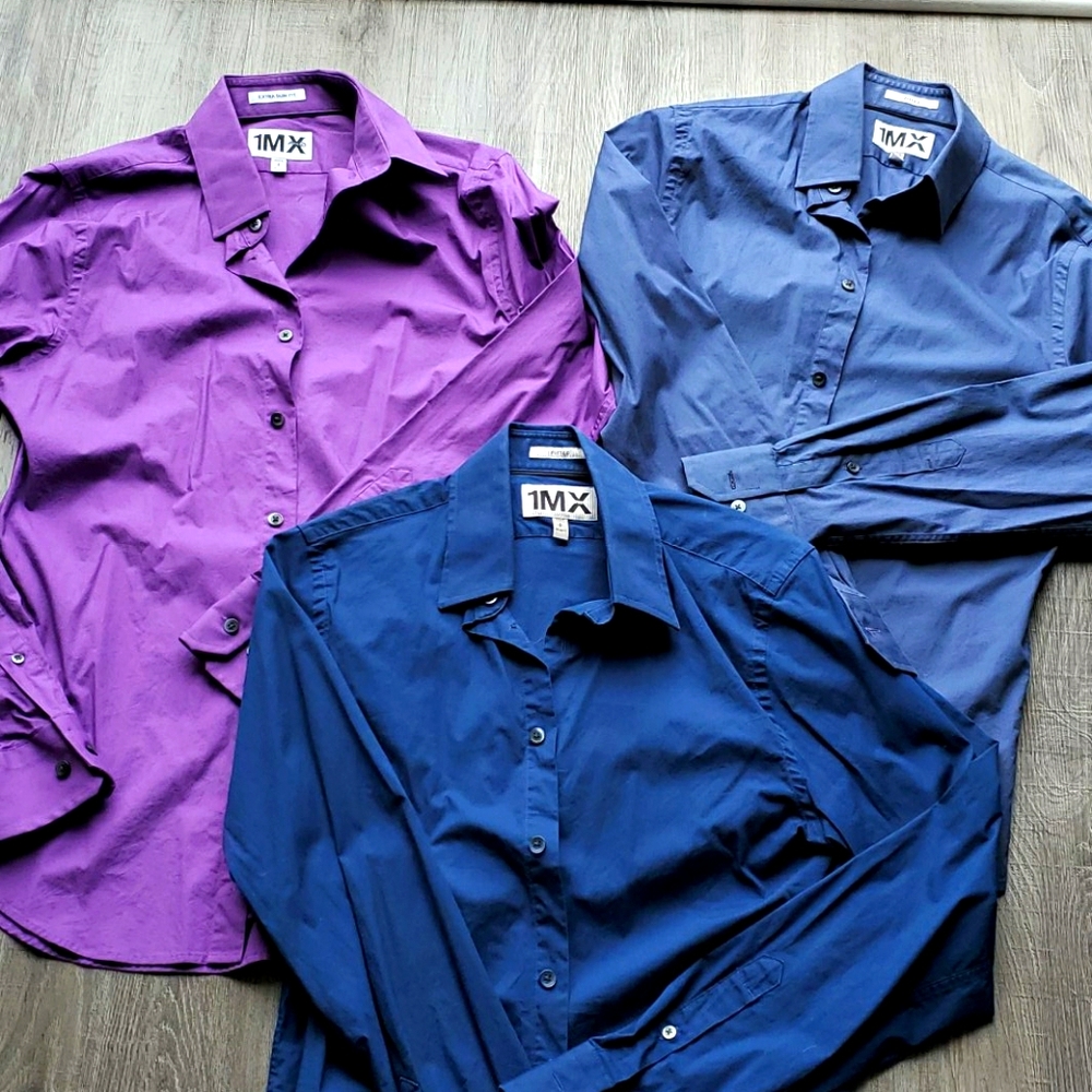SOLD:Express fitted dress shirts